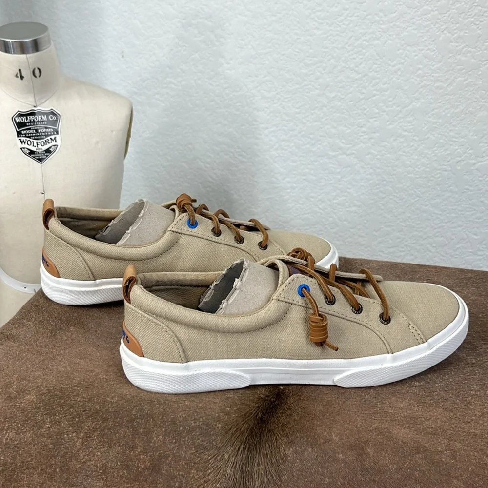 Sperry Top Siders Pier Wave LTT Sneaker in Denim Khaki